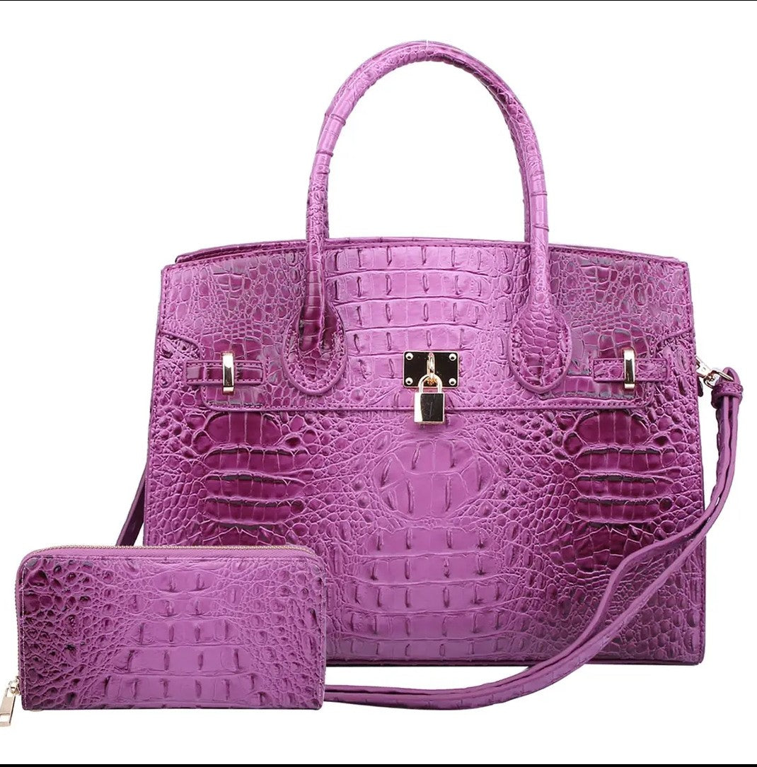Croc Alligator Padlock

2-in-1 Satchel