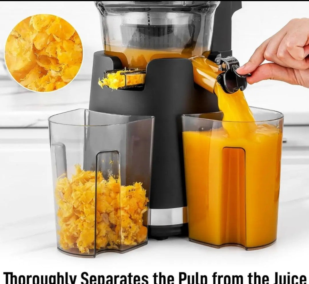 Cold Press Fruit Press Machine -Masticating Juicer with 96% Juice Yield