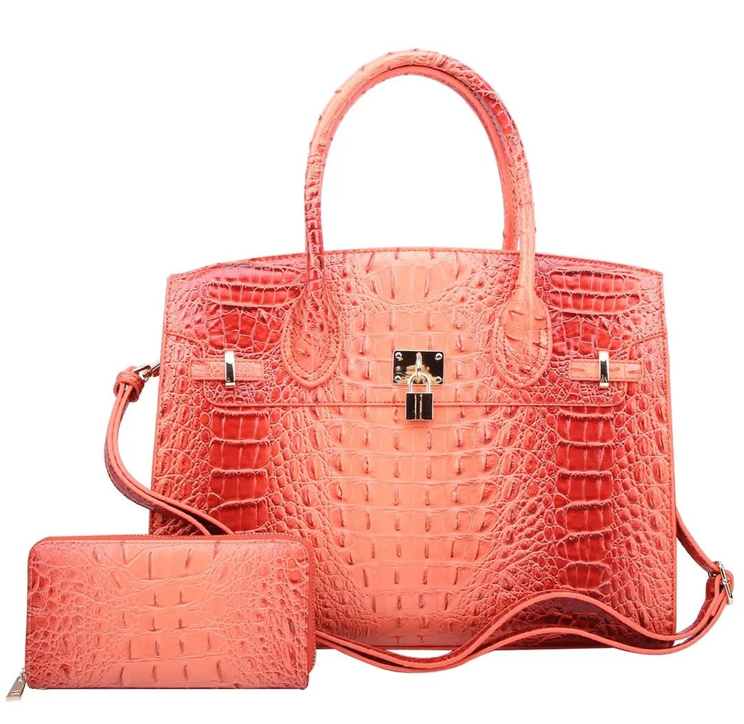 Croc Alligator Padlock

2-in-1 Satchel
