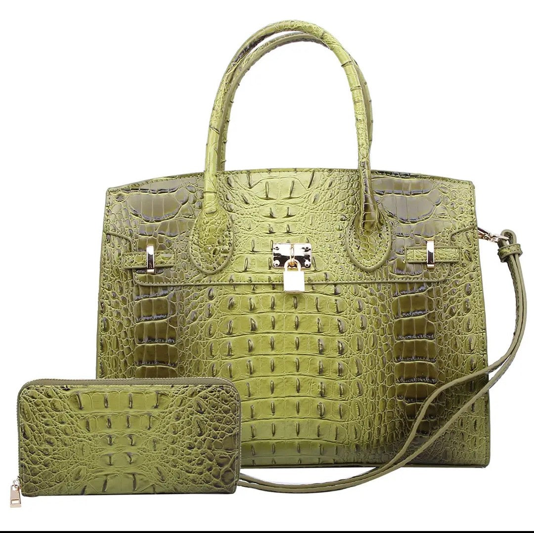 Croc Alligator Padlock

2-in-1 Satchel