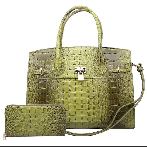 Croc Alligator Padlock

2-in-1 Satchel